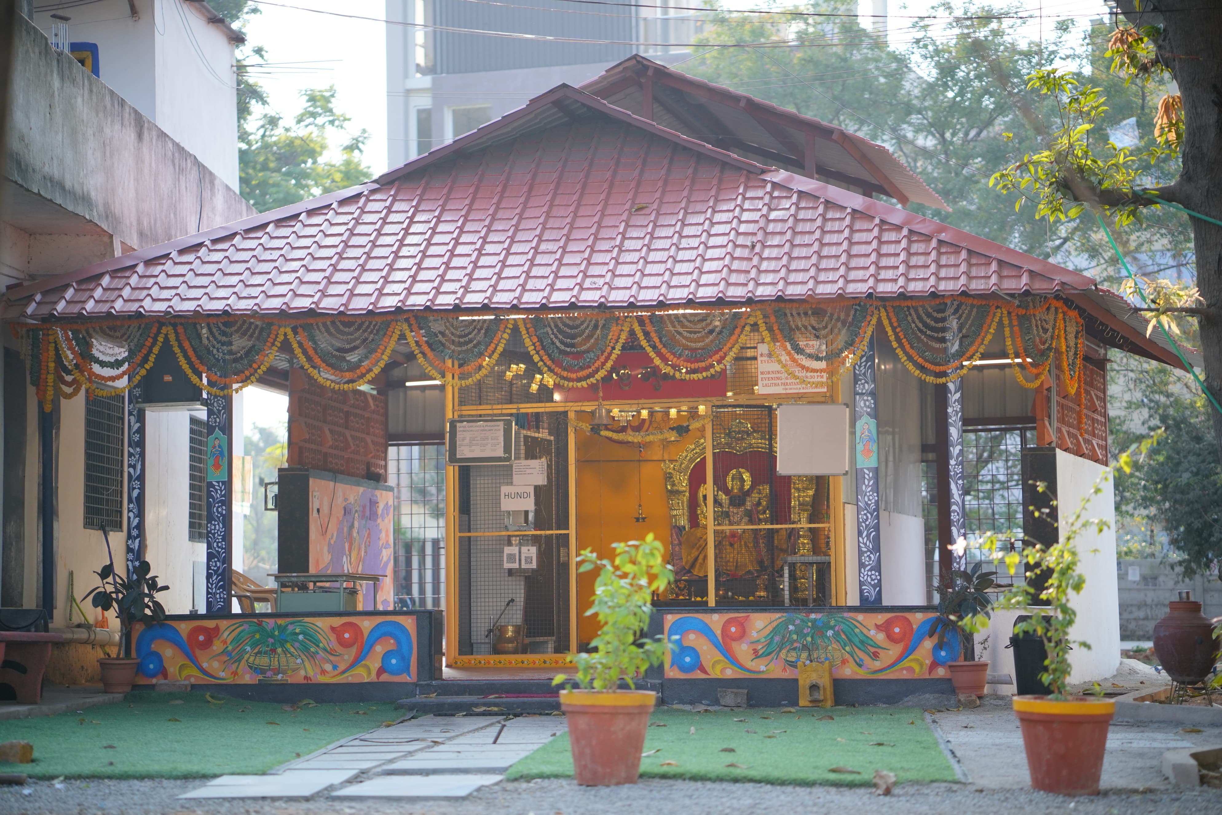 Temple Front View